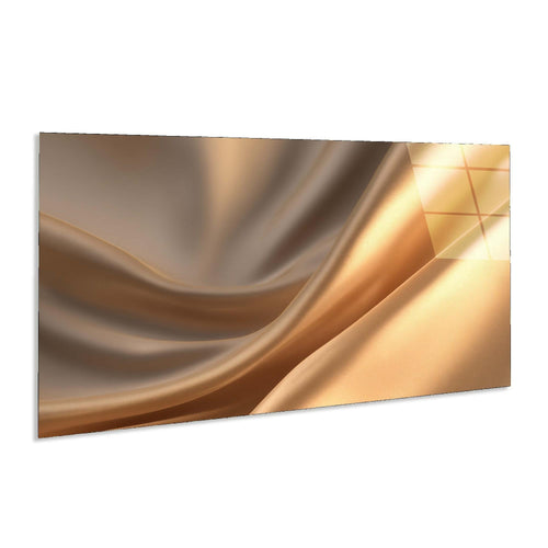 Abstract design of gold and bronze colors on a white background