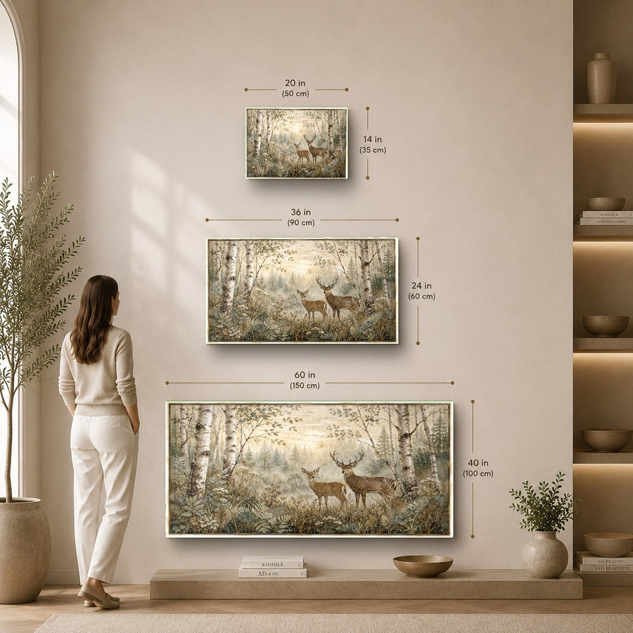 Wildlife tempered glass art featured in a modern minimalist hallway decor setup