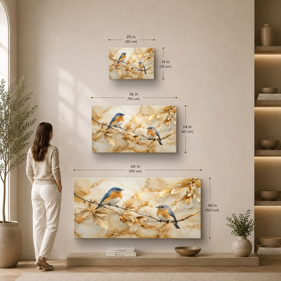 Birds Peacocks 1 tempered glass wall art displayed in a Sizes Custom Wall Art — premium UV-printed glass panel by Glass Wall Decor