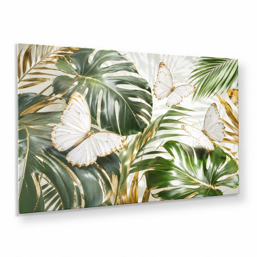 Butterflies 1 tempered glass wall art displayed in a Thumbnail — premium UV-printed glass panel by Glass Wall Decor
