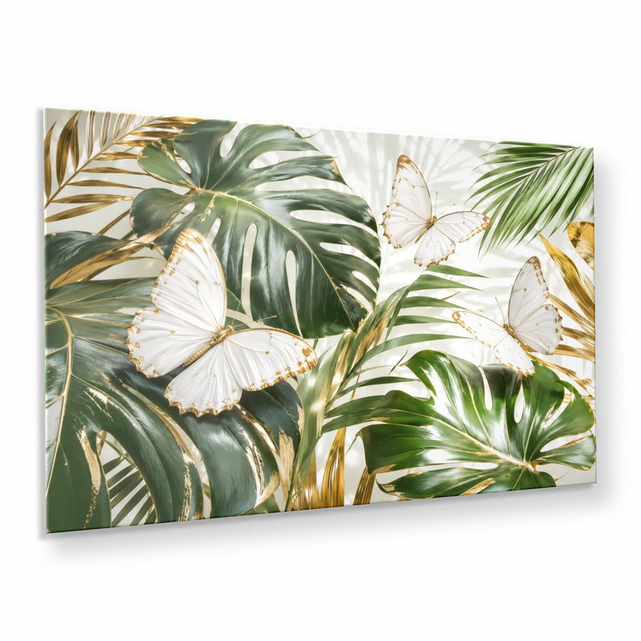 Butterflies 1 tempered glass wall art displayed in a Thumbnail — premium UV-printed glass panel by Glass Wall Decor