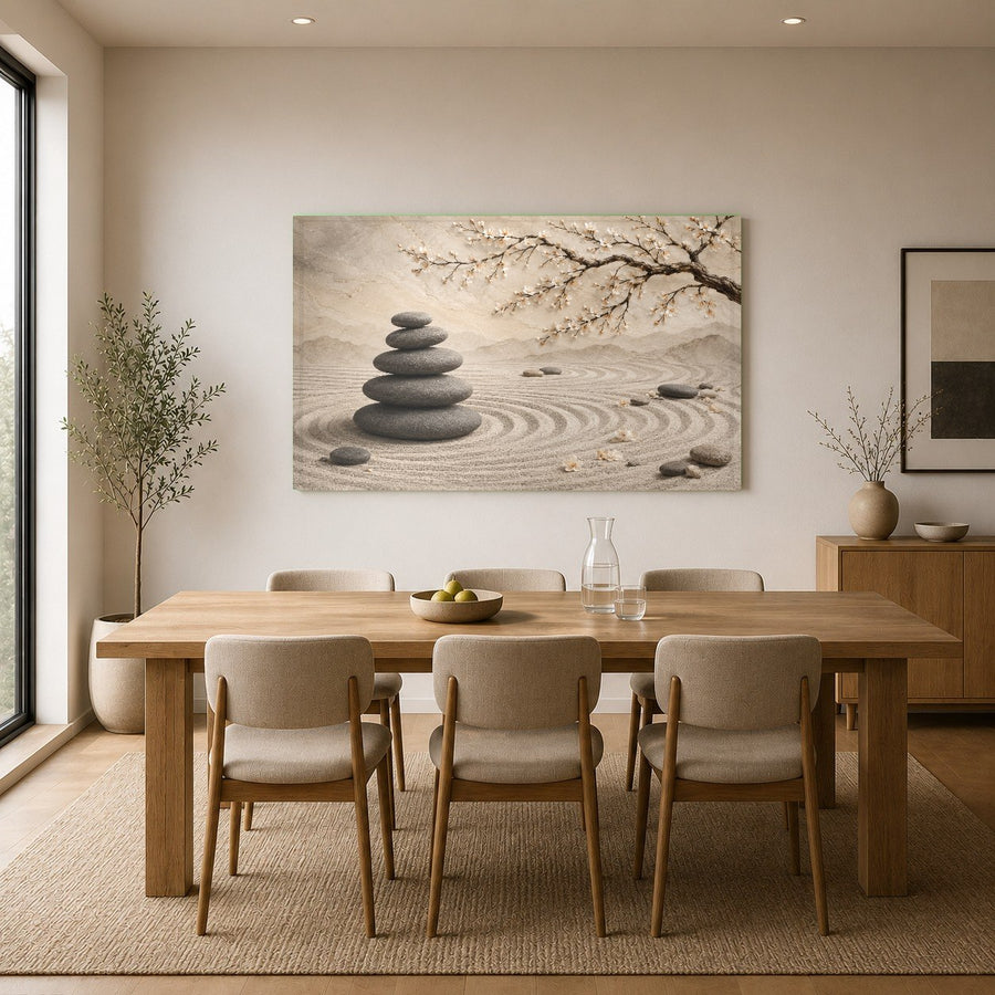Elegant botanical tempered glass art piece on the wall of a contemporary hotel lobby reception area.