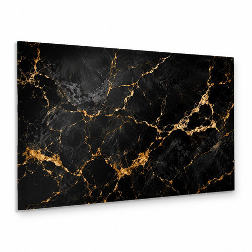 Golden Cranes Glass Wall Art hanging above a sleek modern beige sofa in a sunlit living room.