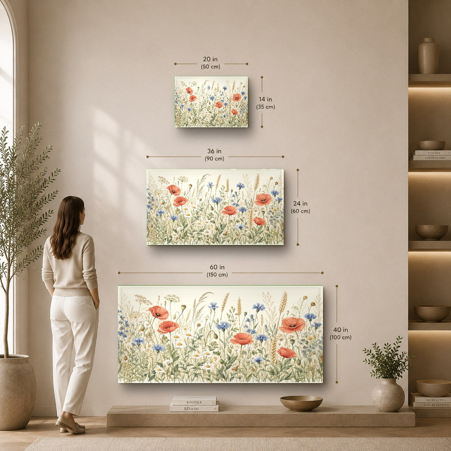 Botanical glass art decor featured in a tranquil spa waiting area