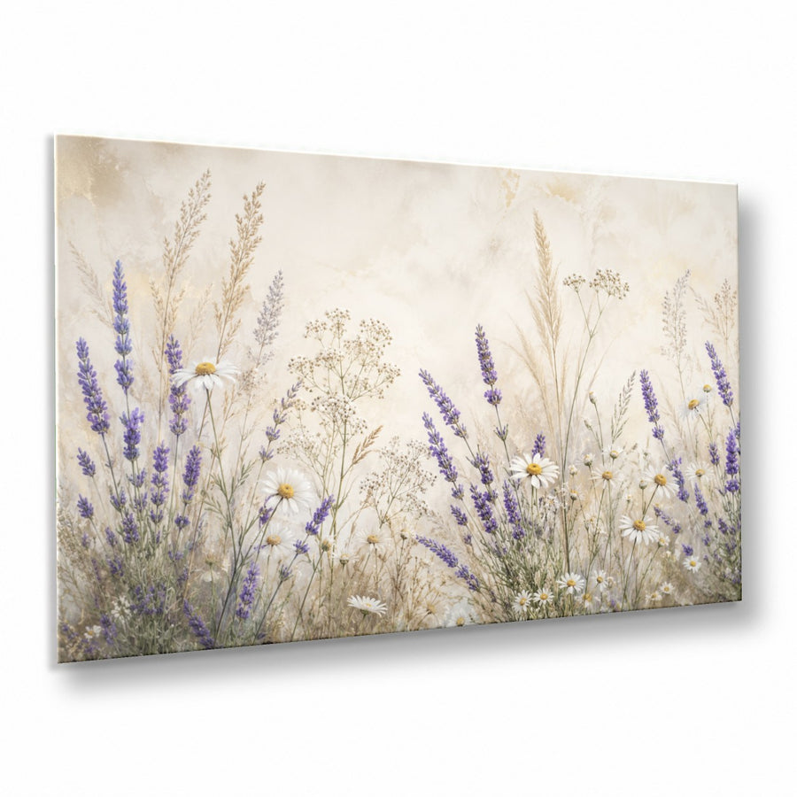 Floral 2 tempered glass wall art displayed in a Thumbnail — premium UV-printed glass panel by Glass Wall Decor