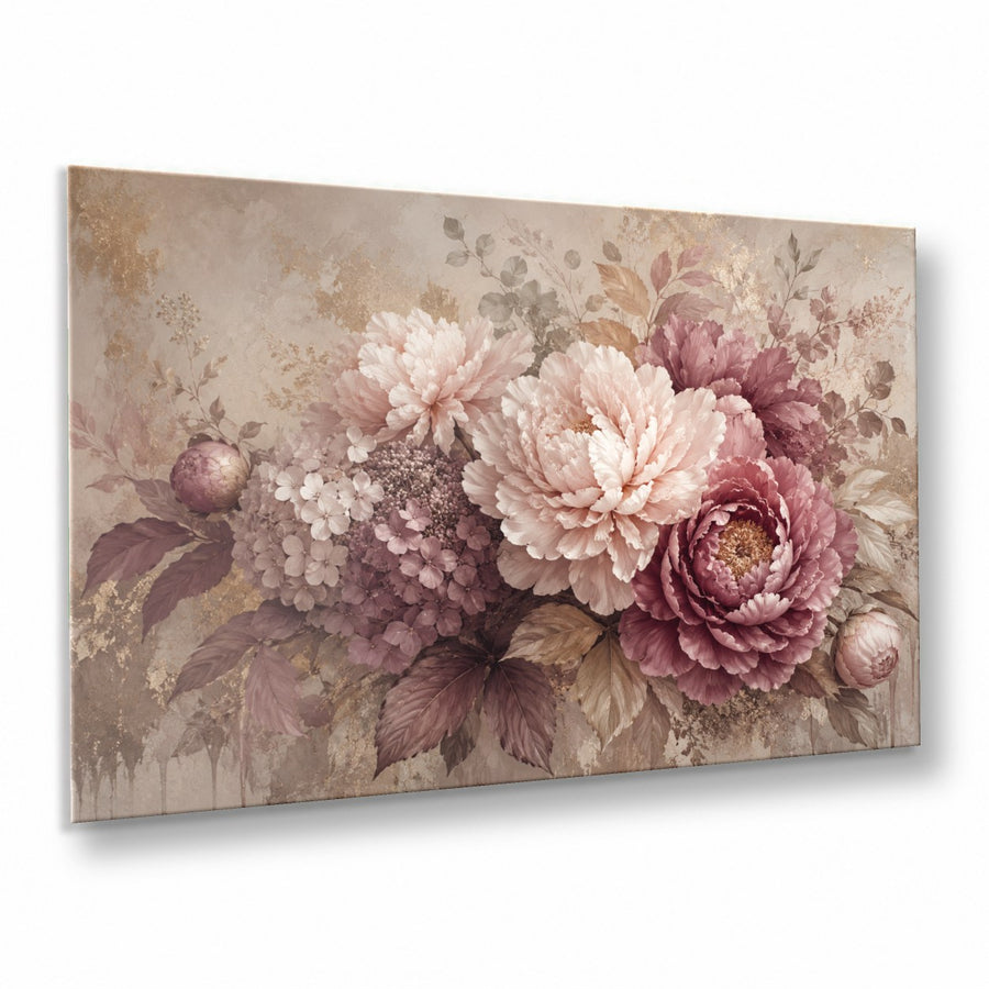 Floral 3 tempered glass wall art displayed in a Thumbnail — premium UV-printed glass panel by Glass Wall Decor