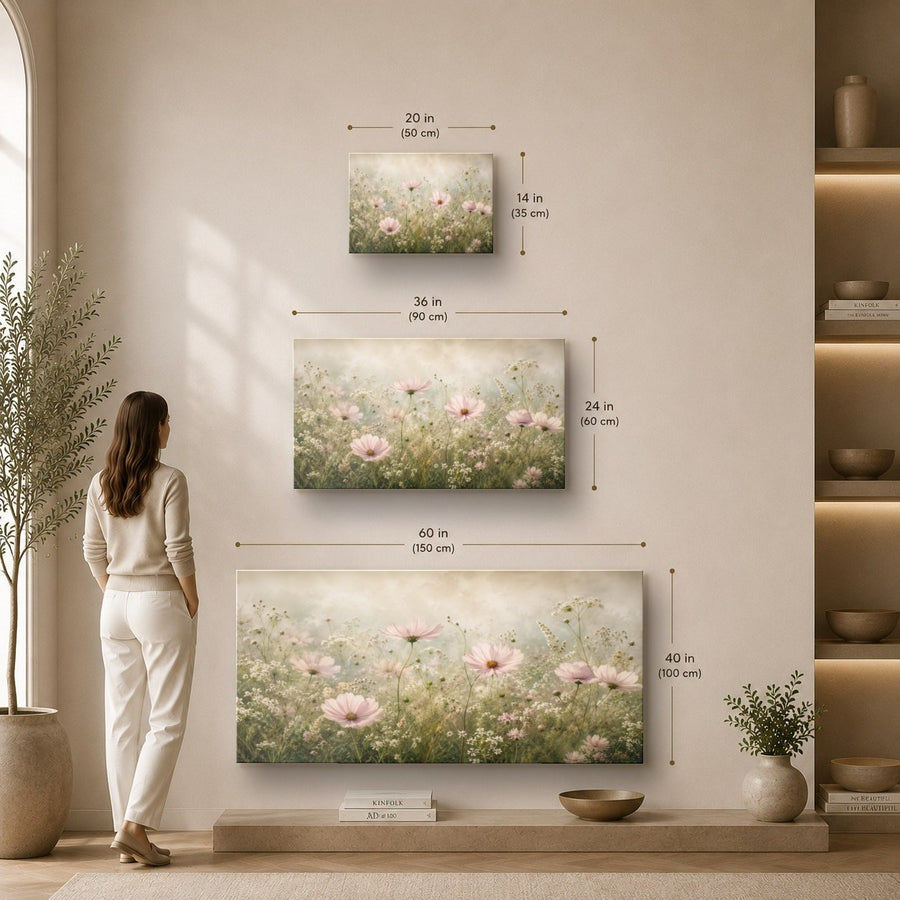 Floral 6 tempered glass wall art displayed in a Sizes Custom Wall Art — premium UV-printed glass panel by Glass Wall Decor