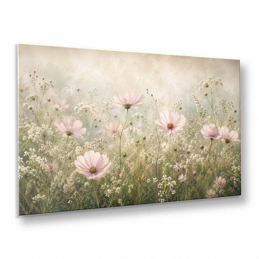 Floral 6 tempered glass wall art displayed in a Thumbnail — premium UV-printed glass panel by Glass Wall Decor