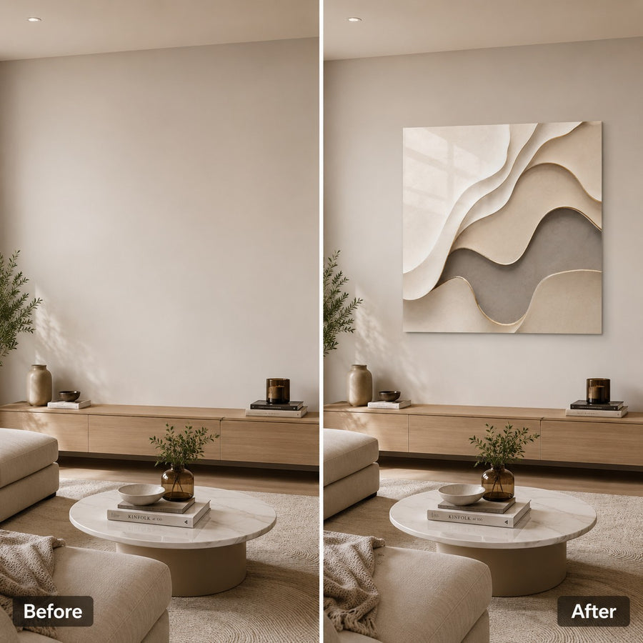 Tempered Glass Wall Art Luxury Gold Fluid Lines