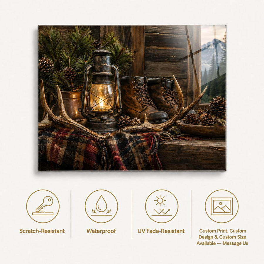 glass-wall-art-rustic-cabin-features-waterproof-uv-scratch-resistant