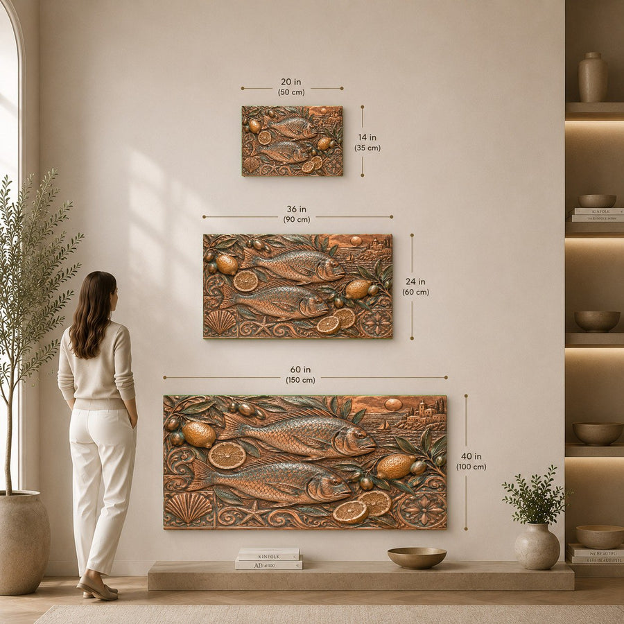 Coastal glass decor piece showcased in a coastal-inspired modern home office