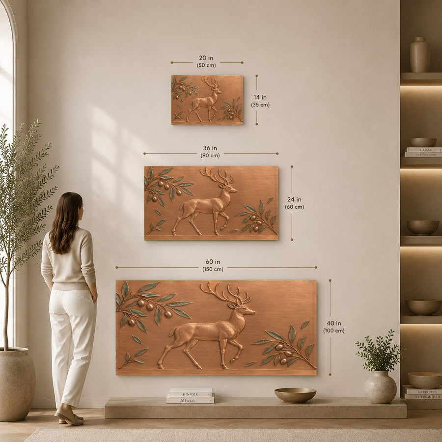 Nature-inspired tempered glass print displayed in a tranquil reading nook