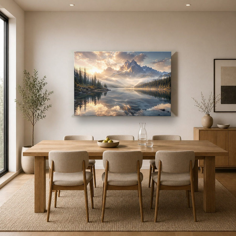 Nature Landscapes 10 tempered glass wall art displayed in a Kitchen Glass Wall Art Decor — premium UV-printed glass panel by Glass Wall Decor
