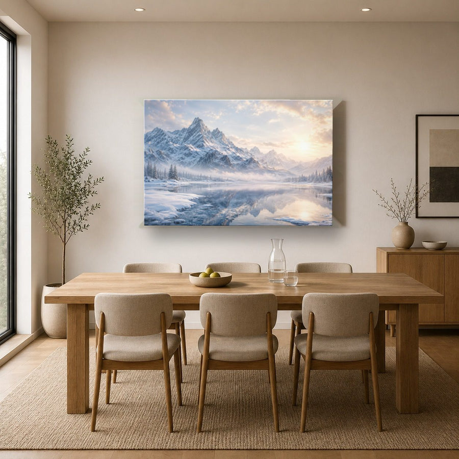 Nature Landscapes 2 tempered glass wall art displayed in a Kitchen Glass Wall Art Decor — premium UV-printed glass panel by Glass Wall Decor