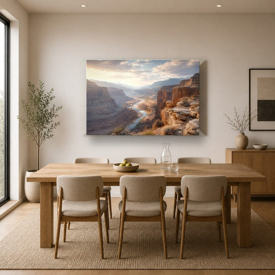 Nature Landscapes 4 tempered glass wall art displayed in a Kitchen Glass Wall Art Decor — premium UV-printed glass panel by Glass Wall Decor