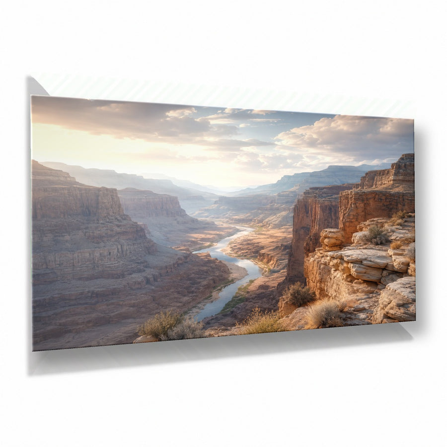 Nature Landscapes 4 tempered glass wall art displayed in a Thumbnail — premium UV-printed glass panel by Glass Wall Decor