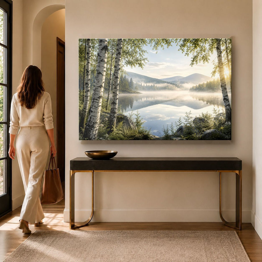 Nature Landscapes 7 tempered glass wall art displayed in a Entryway Wall Art — premium UV-printed glass panel by Glass Wall Decor
