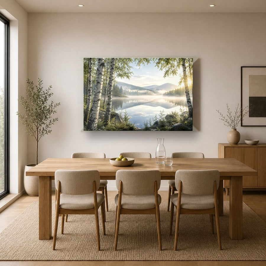 Nature Landscapes 7 tempered glass wall art displayed in a Kitchen Glass Wall Art Decor — premium UV-printed glass panel by Glass Wall Decor