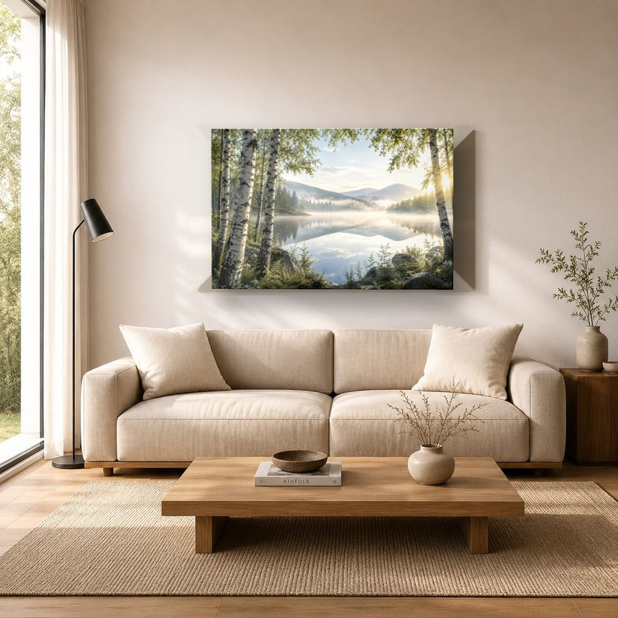 Nature Landscapes 7 tempered glass wall art displayed in a Living Room Wall Art Tempered Glass — premium UV-printed glass panel by Glass Wall Decor