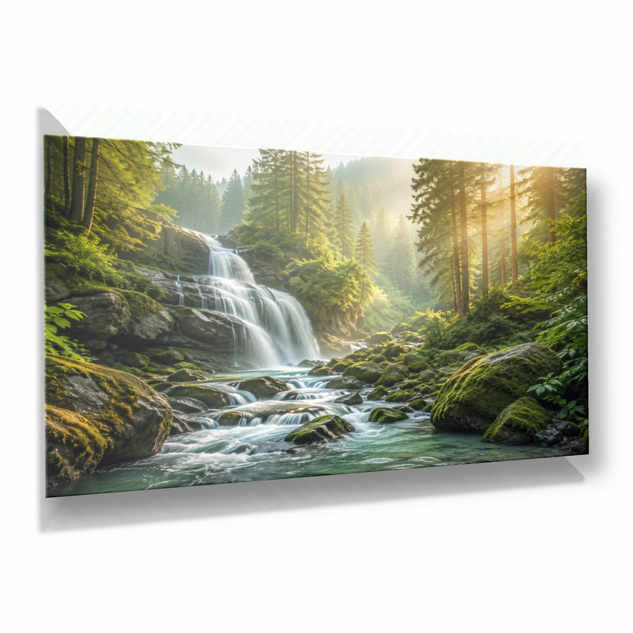 Nature Landscapes 8 tempered glass wall art displayed in a Thumbnail — premium UV-printed glass panel by Glass Wall Decor