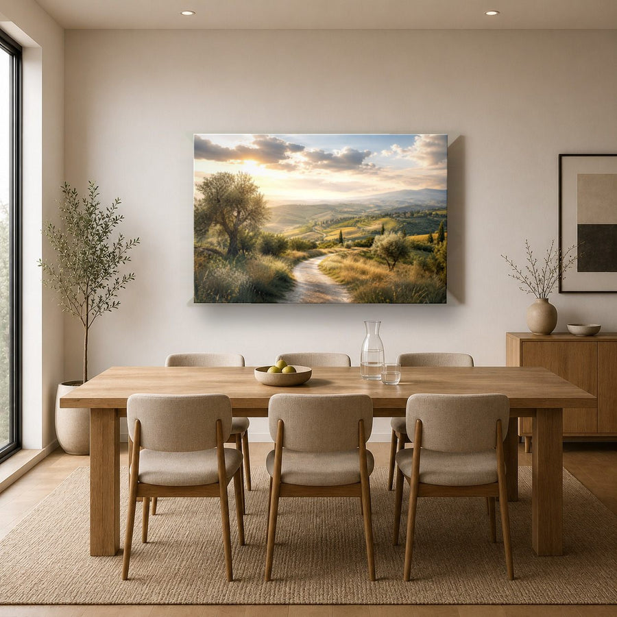 Nature Landscapes 9 tempered glass wall art displayed in a Kitchen Glass Wall Art Decor — premium UV-printed glass panel by Glass Wall Decor