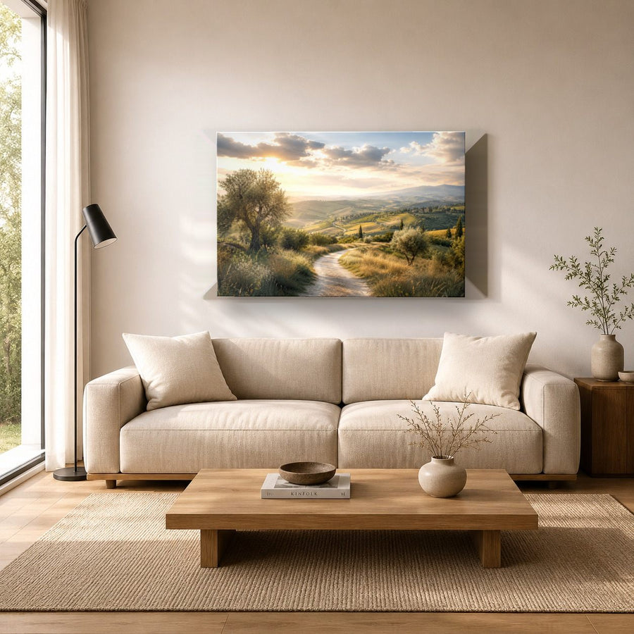 Nature Landscapes 9 tempered glass wall art displayed in a Living Room Wall Art Tempered Glass — premium UV-printed glass panel by Glass Wall Decor