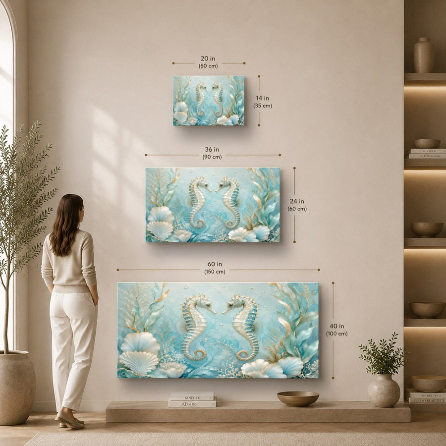 Ocean Coastal 5 tempered glass wall art displayed in a Sizes Custom Wall Art — premium UV-printed glass panel by Glass Wall Decor