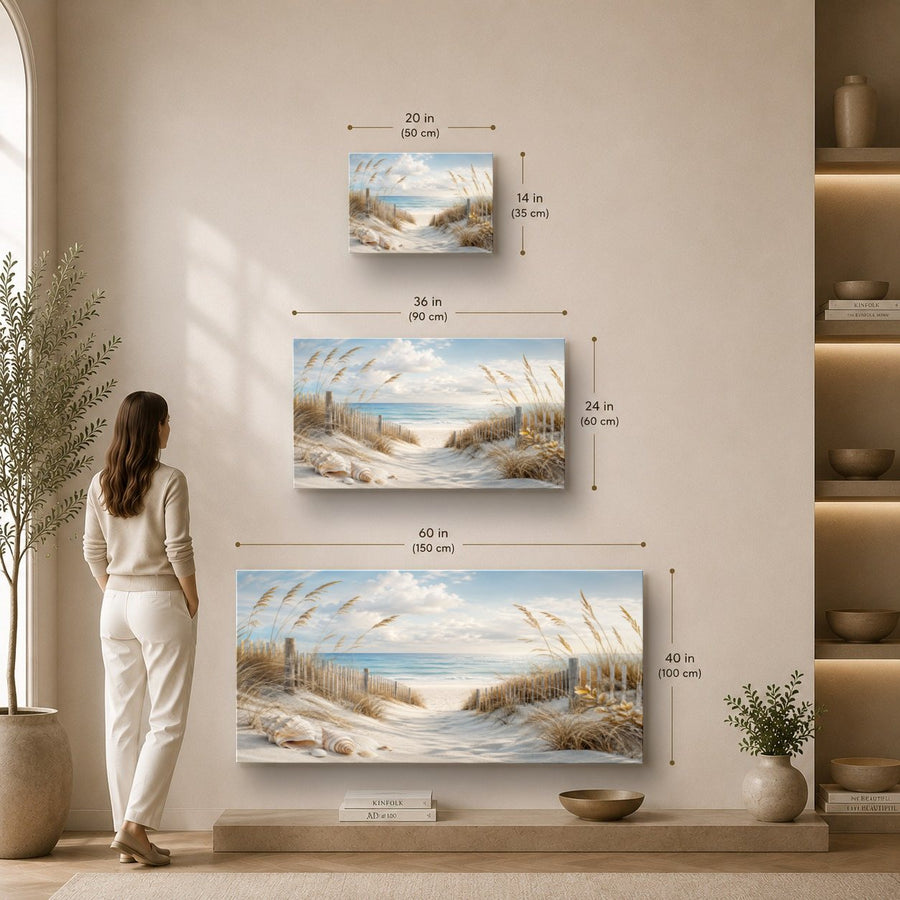 Ocean Coastal 6 tempered glass wall art displayed in a Sizes Custom Wall Art — premium UV-printed glass panel by Glass Wall Decor