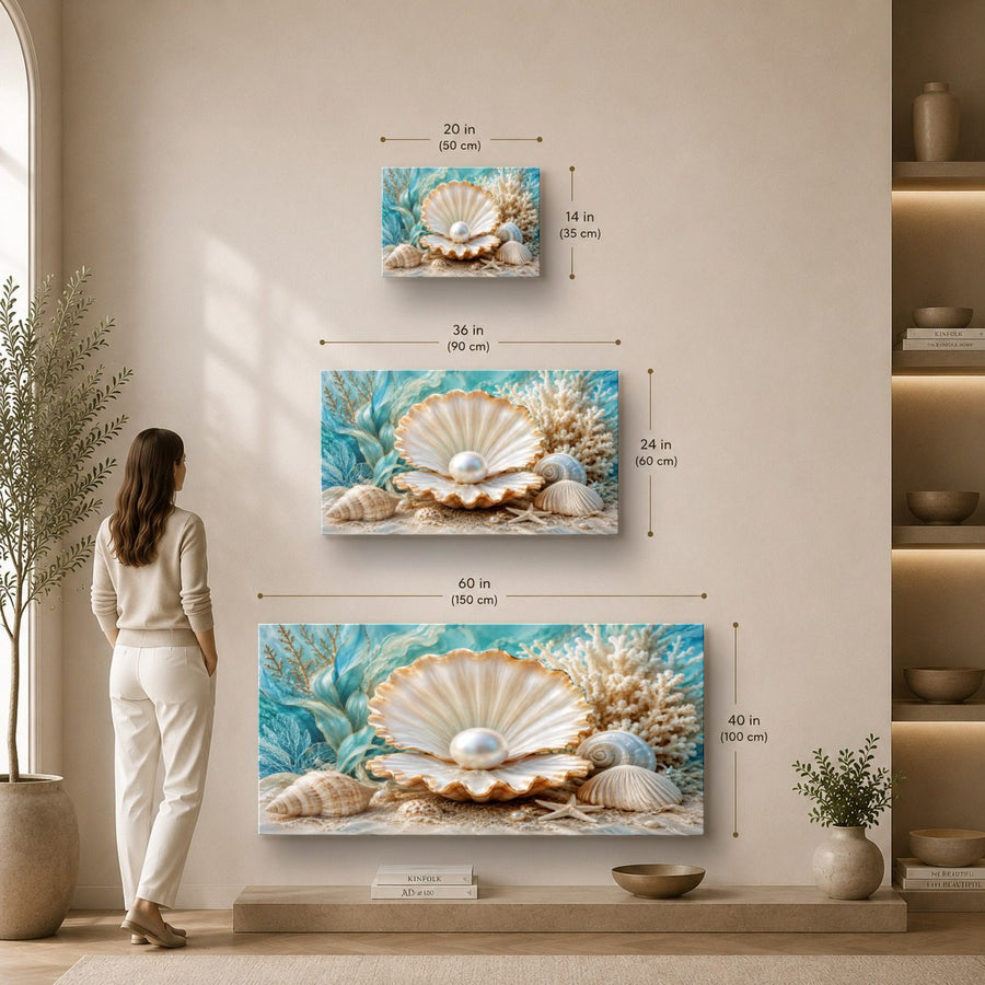 Ocean Coastal 7 tempered glass wall art displayed in a Sizes Custom Wall Art — premium UV-printed glass panel by Glass Wall Decor