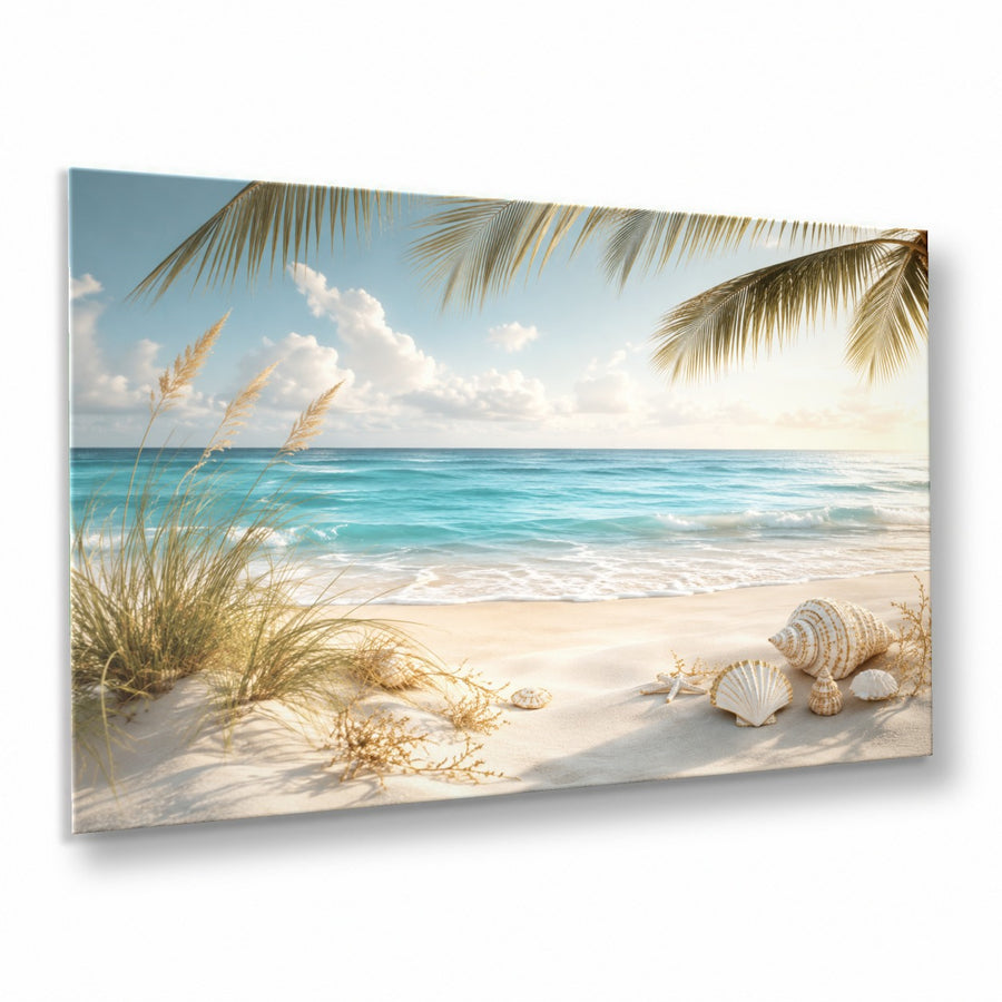 Ocean Coastal 9 tempered glass wall art displayed in a Thumbnail — premium UV-printed glass panel by Glass Wall Decor