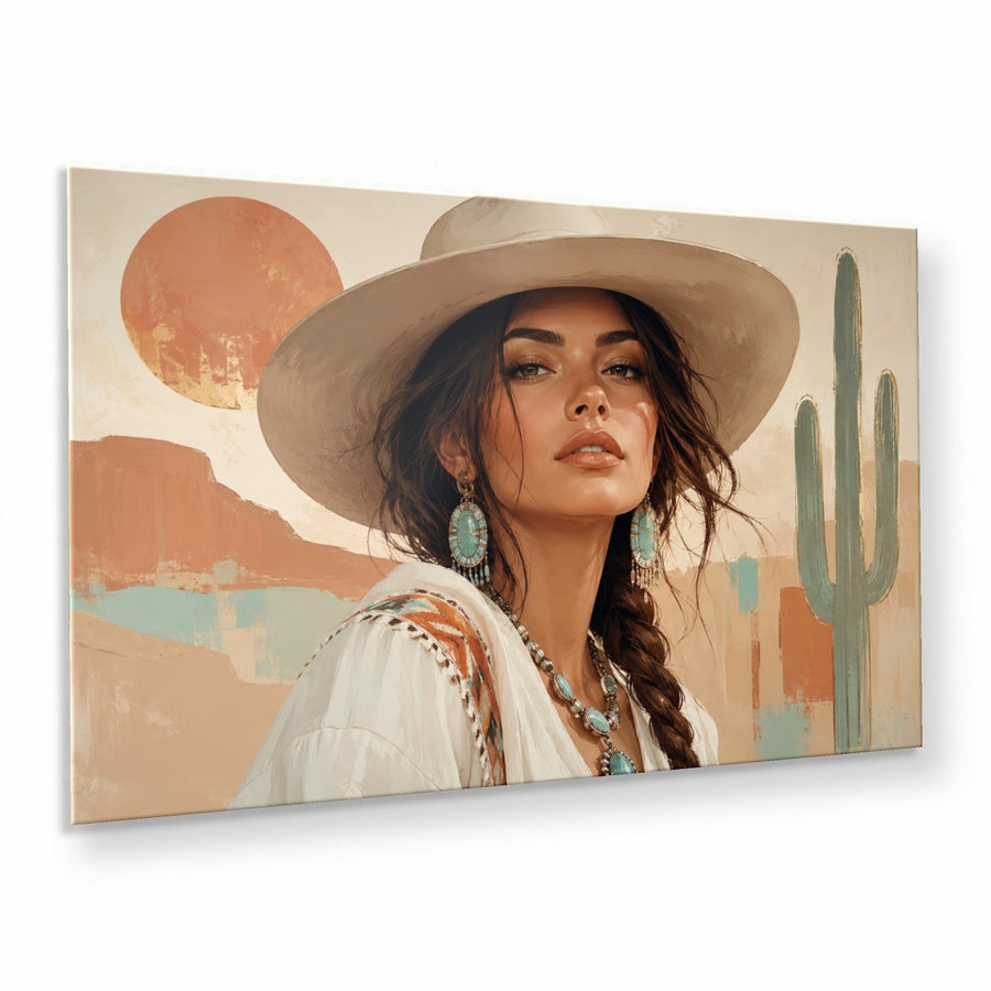 Portraits Figures 1 tempered glass wall art displayed in a Thumbnail — premium UV-printed glass panel by Glass Wall Decor