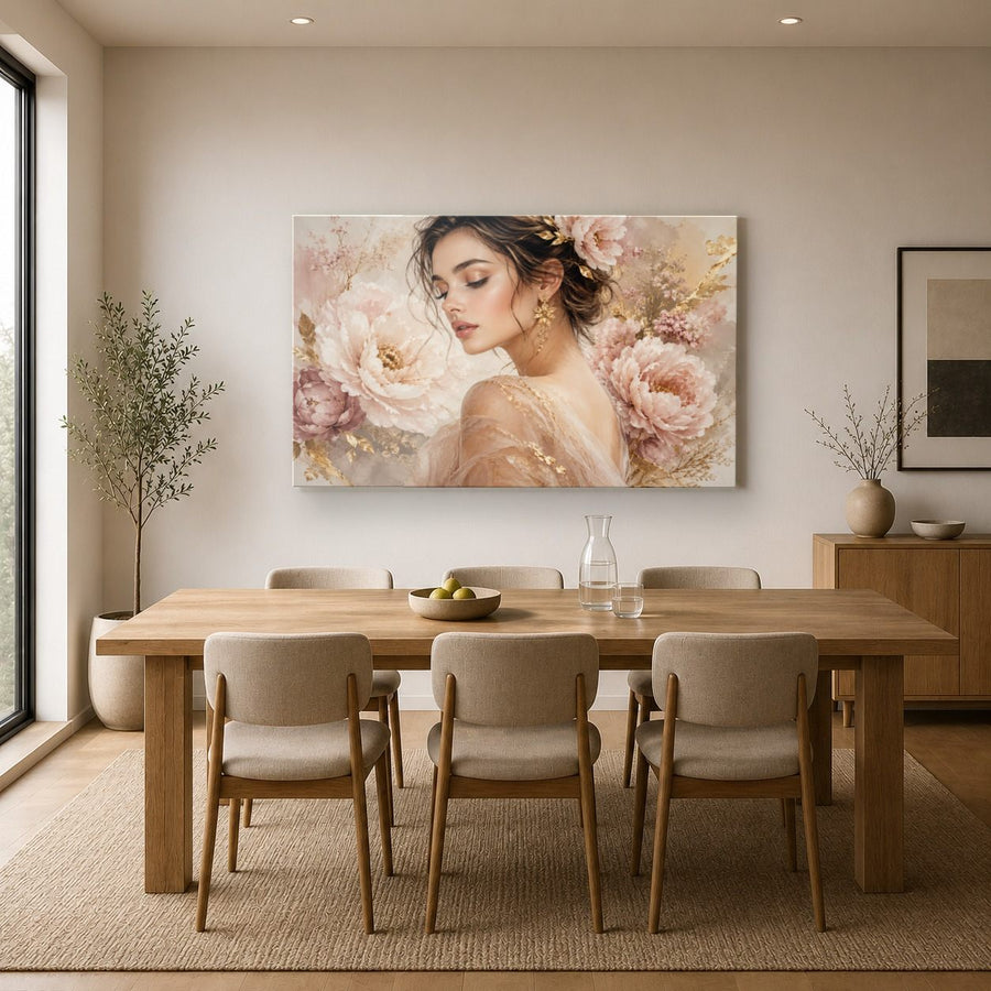 Portraits Figures 10 tempered glass wall art displayed in a Kitchen Glass Wall Art Decor — premium UV-printed glass panel by Glass Wall Decor