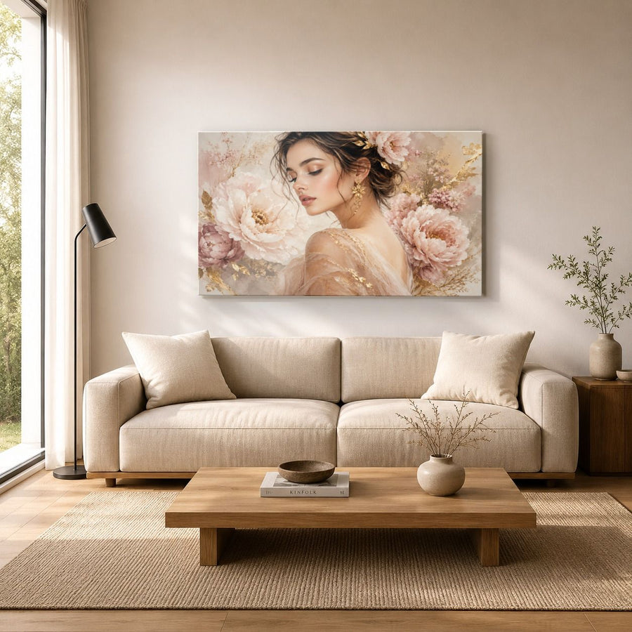 Portraits Figures 10 tempered glass wall art displayed in a Living Room Wall Art Tempered Glass — premium UV-printed glass panel by Glass Wall Decor
