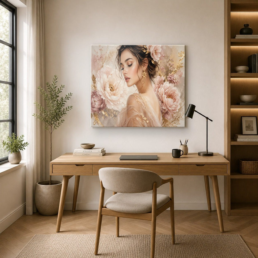 Portraits Figures 10 tempered glass wall art displayed in a Office Wall Art — premium UV-printed glass panel by Glass Wall Decor