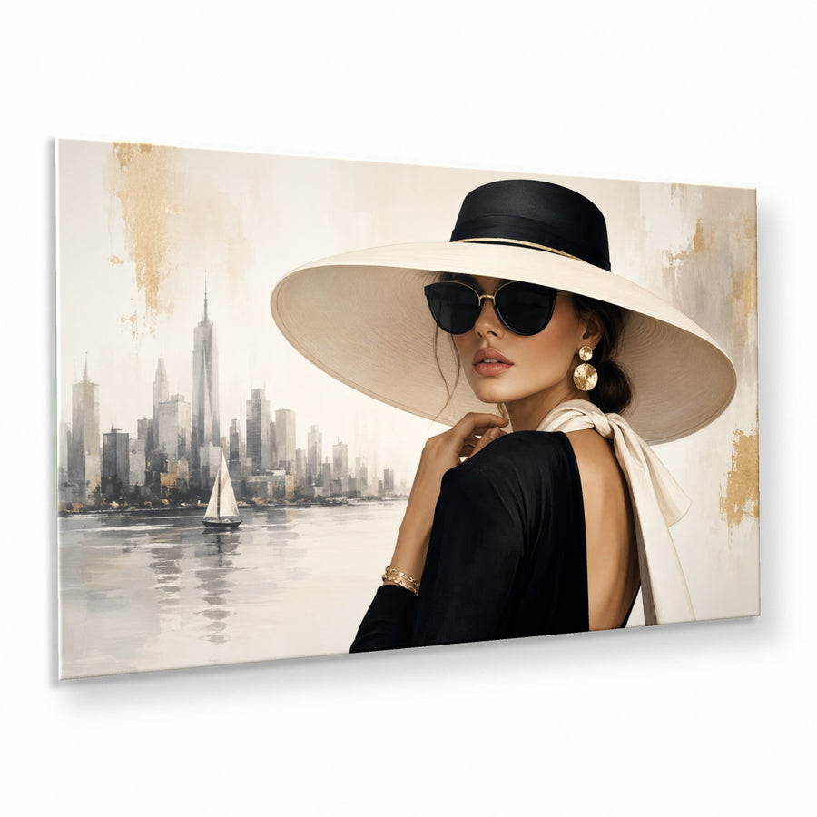Portraits Figures 4 tempered glass wall art displayed in a Thumbnail — premium UV-printed glass panel by Glass Wall Decor