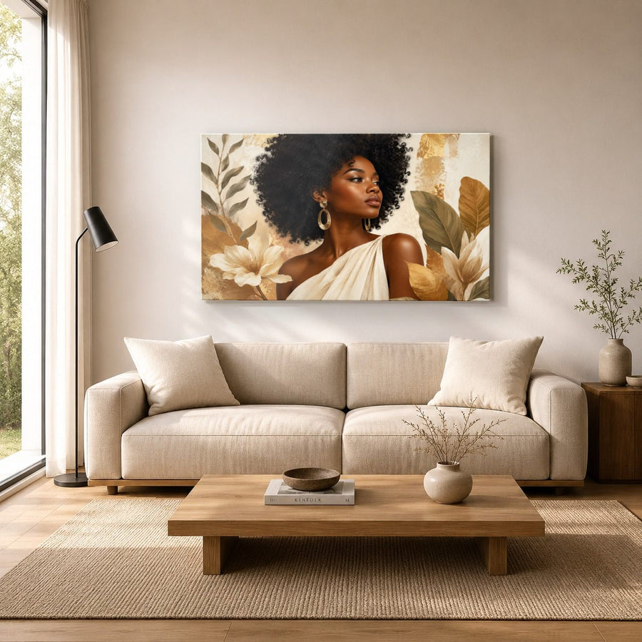 Portraits Figures 5 tempered glass wall art displayed in a Living Room Wall Art Tempered Glass — premium UV-printed glass panel by Glass Wall Decor