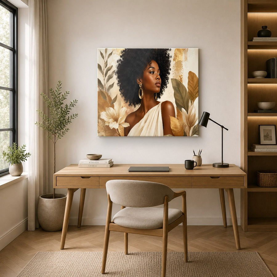 Portraits Figures 5 tempered glass wall art displayed in a Office Wall Art — premium UV-printed glass panel by Glass Wall Decor