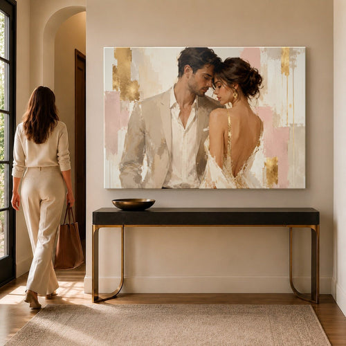 Portraits Figures 6 tempered glass wall art displayed in a Thumbnail — premium UV-printed glass panel by Glass Wall Decor
