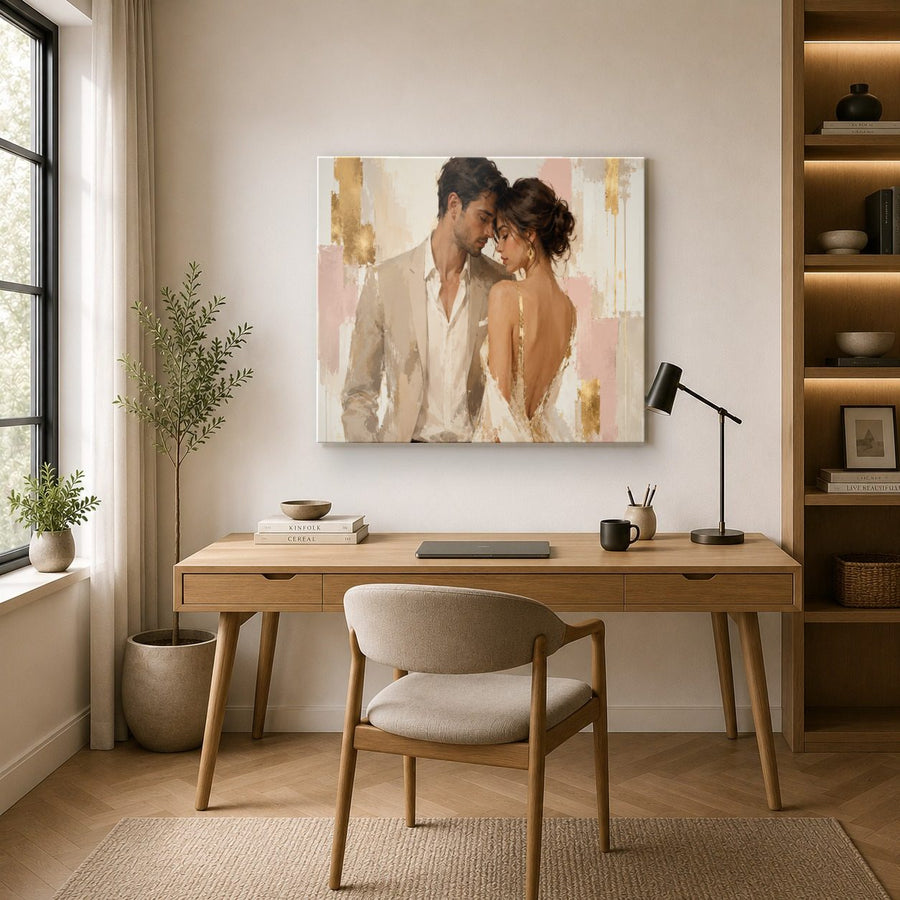 Portraits Figures 6 tempered glass wall art displayed in a Office Wall Art — premium UV-printed glass panel by Glass Wall Decor