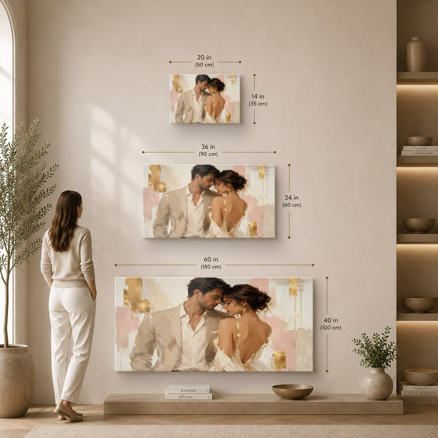 Portraits Figures 6 tempered glass wall art displayed in a Sizes Custom Wall Art — premium UV-printed glass panel by Glass Wall Decor
