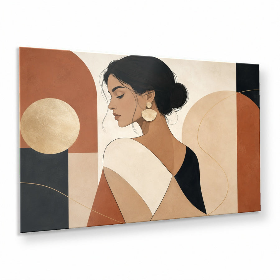 Portraits Figures 8 tempered glass wall art displayed in a Thumbnail — premium UV-printed glass panel by Glass Wall Decor