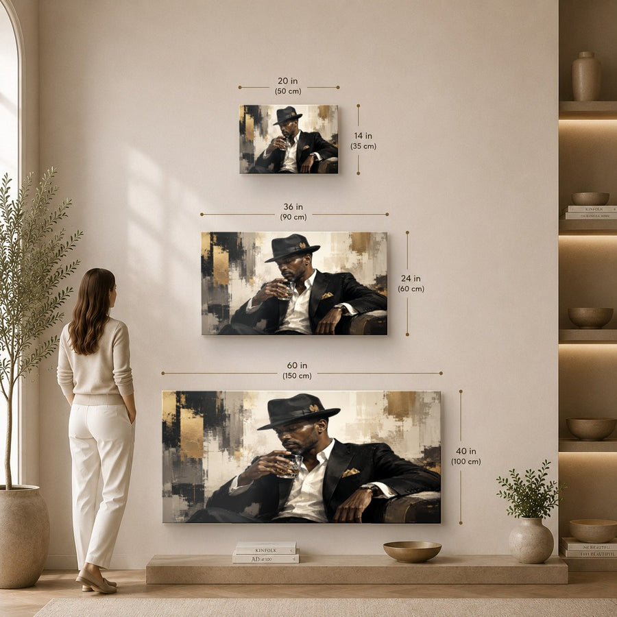 Portraits Figures 9 tempered glass wall art displayed in a Sizes Custom Wall Art — premium UV-printed glass panel by Glass Wall Decor