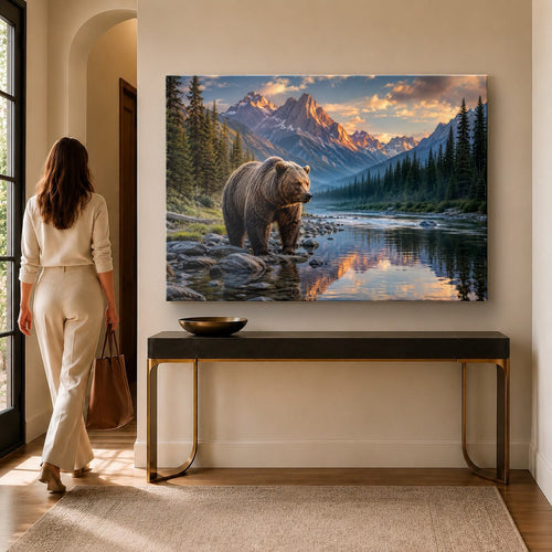 Wildlife Animals 1 tempered glass wall art displayed in a Thumbnail — premium UV-printed glass panel by Glass Wall Decor