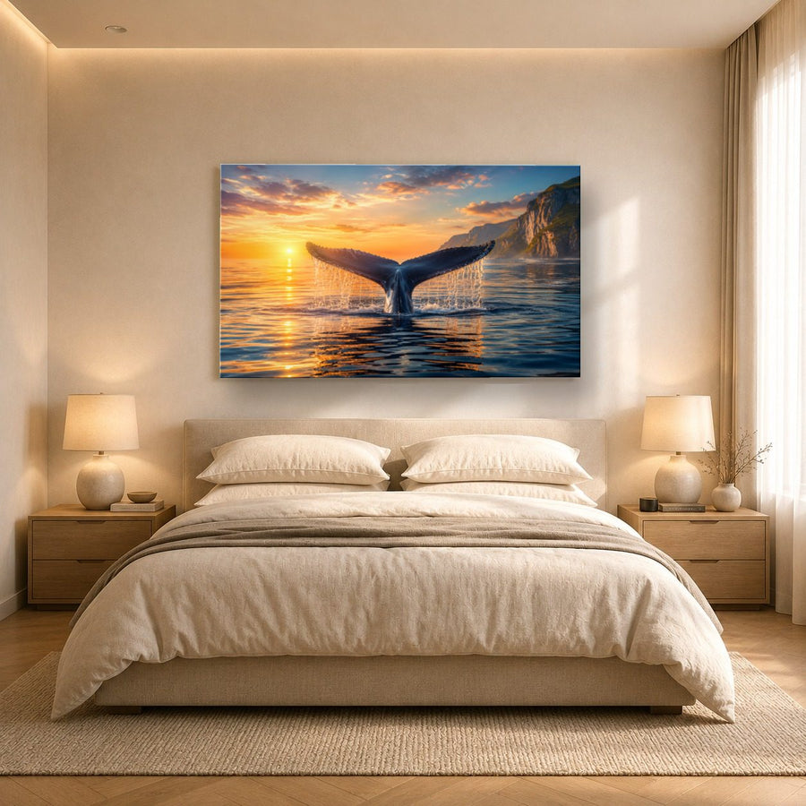 Wildlife Animals 10 tempered glass wall art displayed in a Bedroom Wall Art — premium UV-printed glass panel by Glass Wall Decor