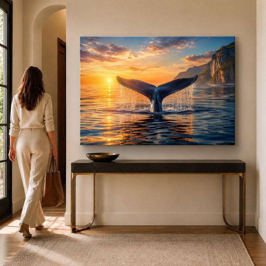 Wildlife Animals 10 tempered glass wall art displayed in a Entryway Wall Art — premium UV-printed glass panel by Glass Wall Decor