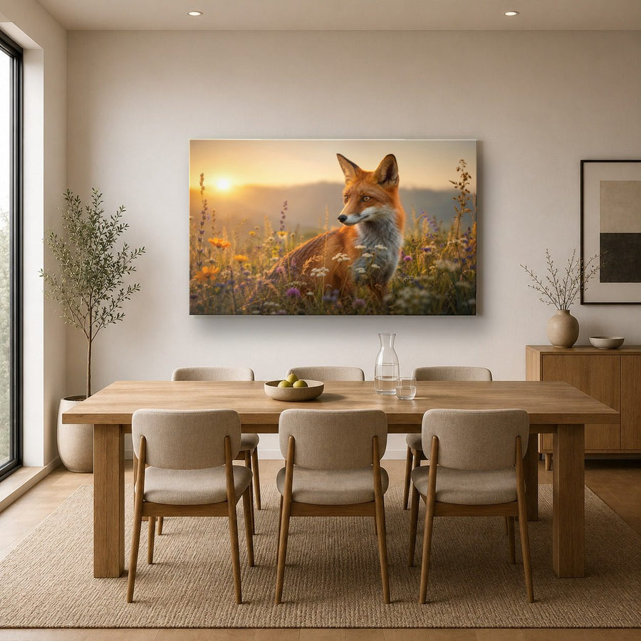 Wildlife Animals 2 tempered glass wall art displayed in a Kitchen Glass Wall Art Decor — premium UV-printed glass panel by Glass Wall Decor