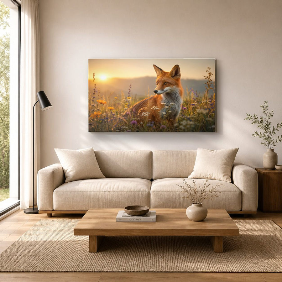 Wildlife Animals 2 tempered glass wall art displayed in a Living Room Wall Art Tempered Glass — premium UV-printed glass panel by Glass Wall Decor