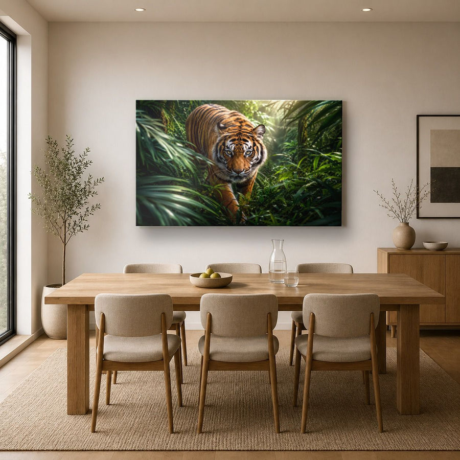 Wildlife Animals 3 tempered glass wall art displayed in a Kitchen Glass Wall Art Decor — premium UV-printed glass panel by Glass Wall Decor