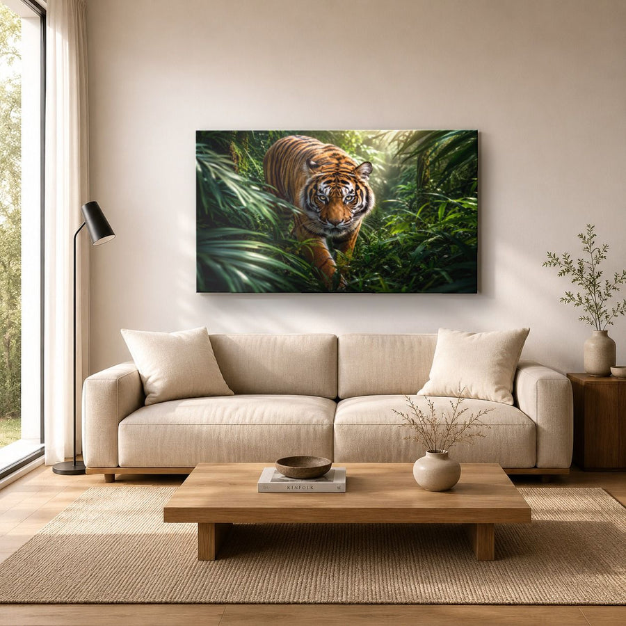 Wildlife Animals 3 tempered glass wall art displayed in a Living Room Wall Art Tempered Glass — premium UV-printed glass panel by Glass Wall Decor