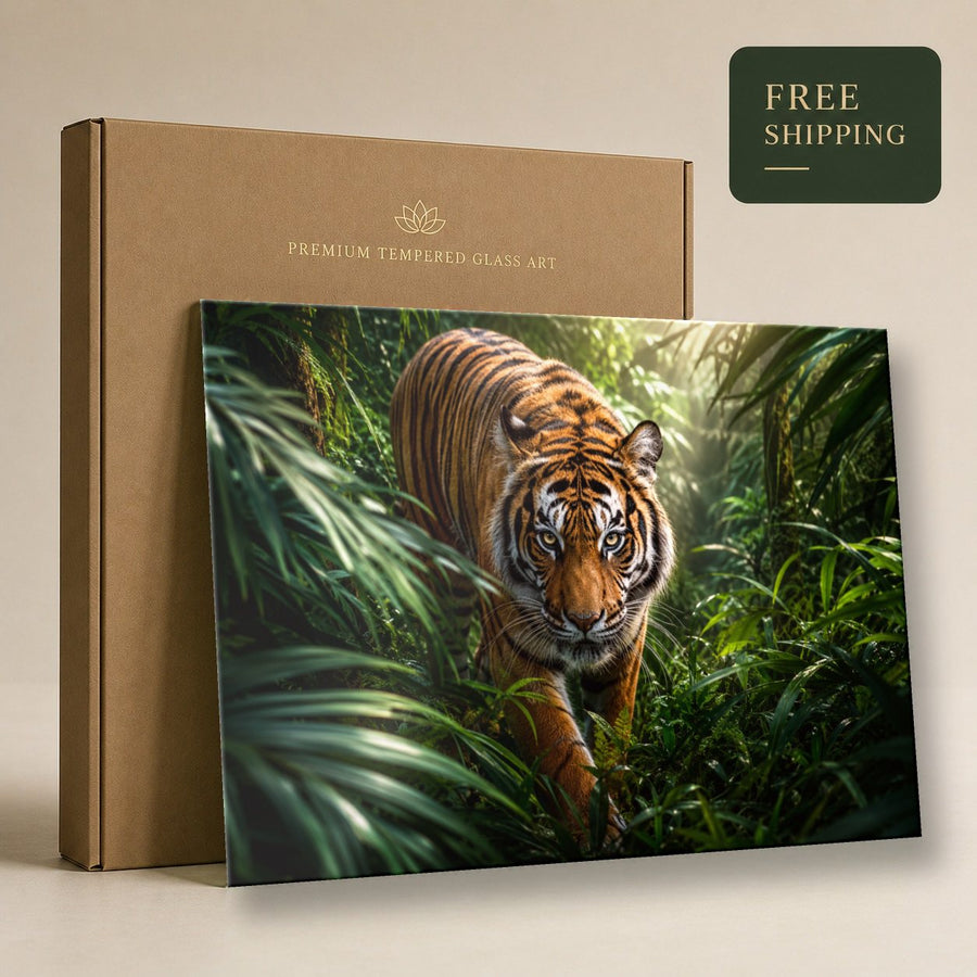 Wildlife Animals 3 tempered glass wall art displayed in a Tempered Glass Wall Art — premium UV-printed glass panel by Glass Wall Decor